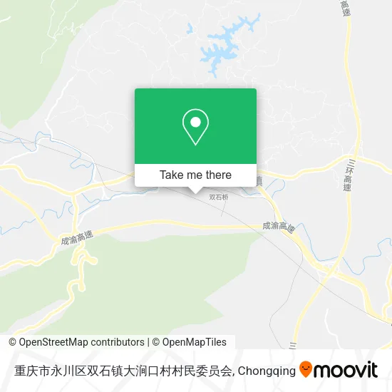 重庆市永川区双石镇大涧口村村民委员会 map