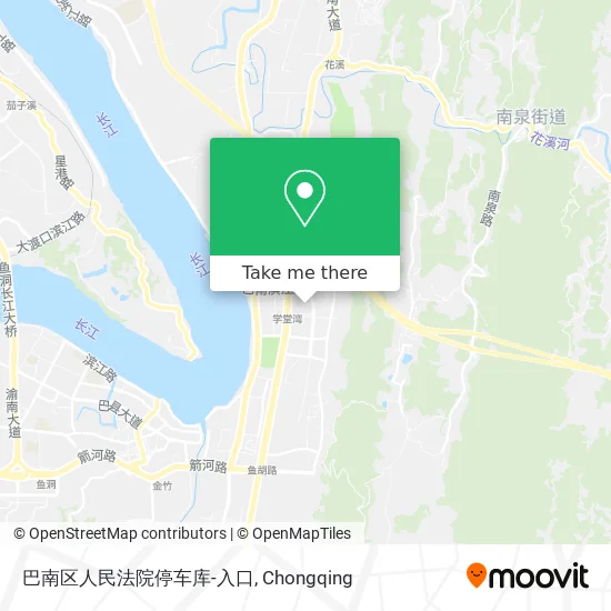 巴南区人民法院停车库-入口 map