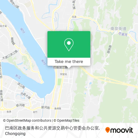 巴南区政务服务和公共资源交易中心管委会办公室 map