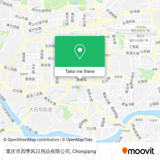 重庆市四季风日用品有限公司 map