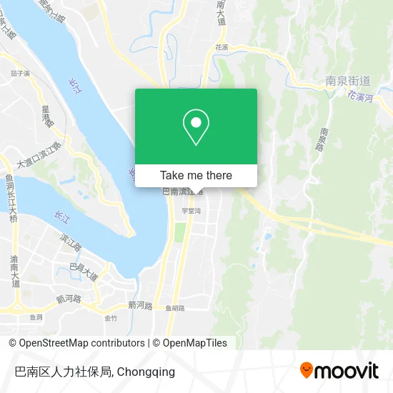 巴南区人力社保局 map