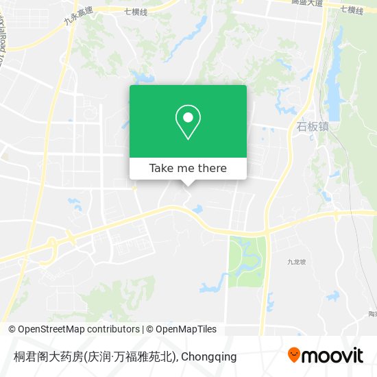 桐君阁大药房(庆润·万福雅苑北) map