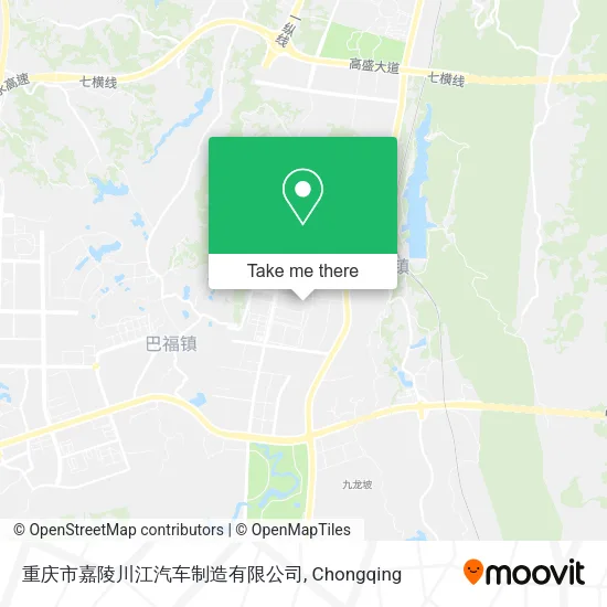 重庆市嘉陵川江汽车制造有限公司 map