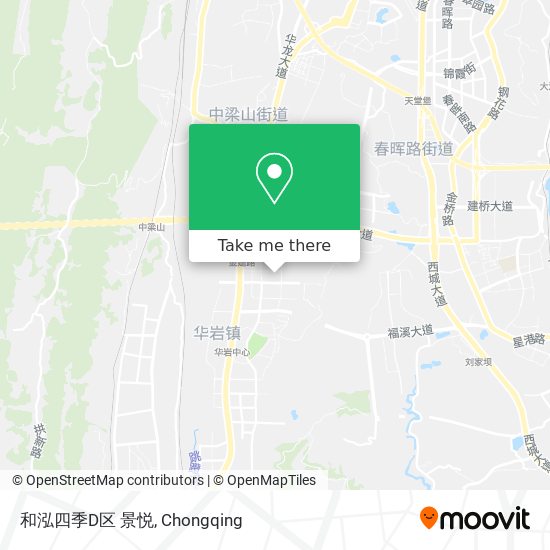 和泓四季D区 景悦 map