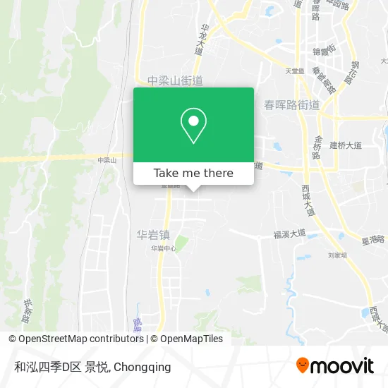 和泓四季D区 景悦 map