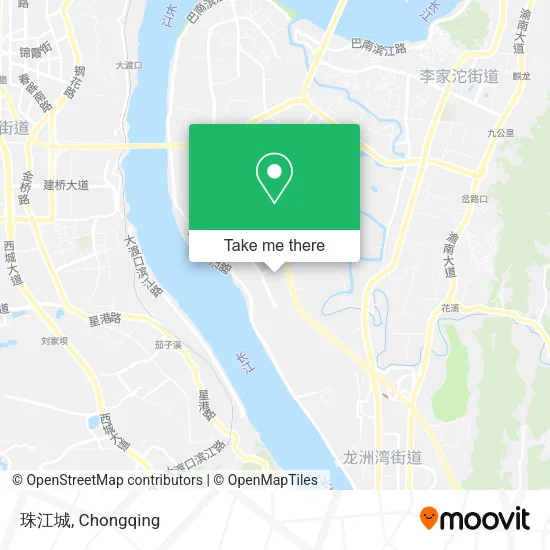 珠江城 map