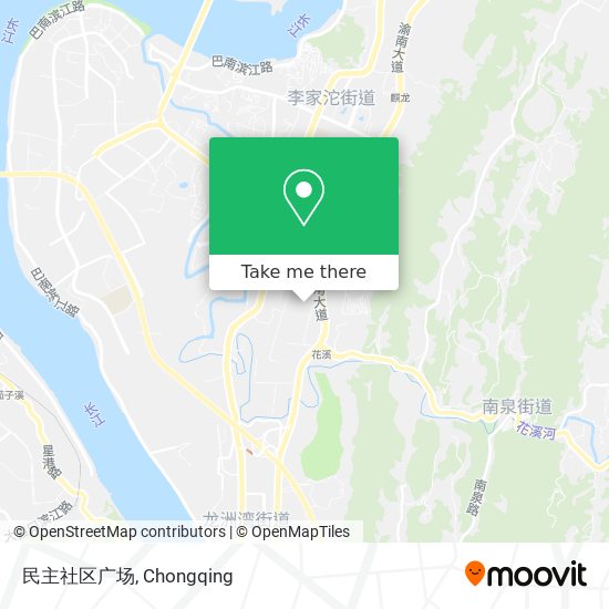 民主社区广场 map
