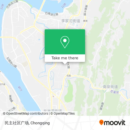 民主社区广场 map