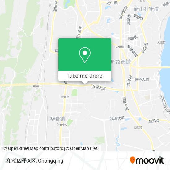 和泓四季A区 map