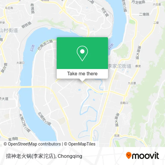 擂神老火锅(李家沱店) map