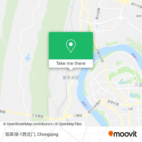 翡翠湖-1西北门 map