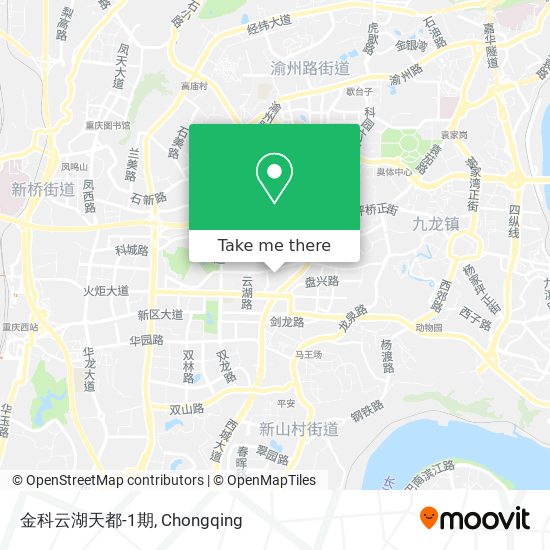 金科云湖天都-1期 map