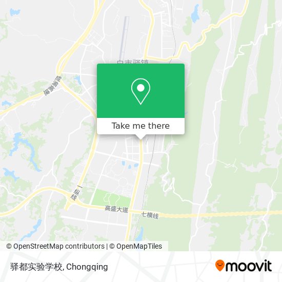 驿都实验学校 map