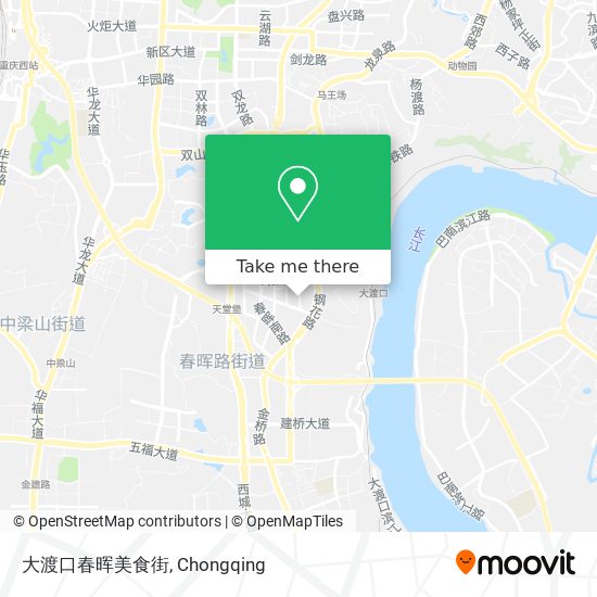 大渡口春晖美食街 map