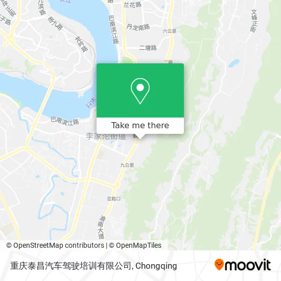 重庆泰昌汽车驾驶培训有限公司 map