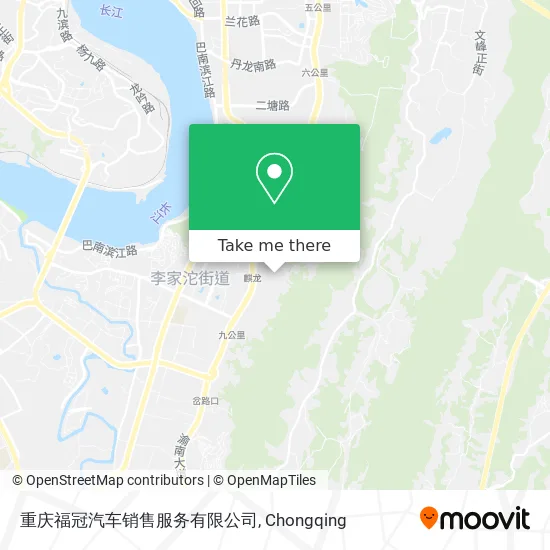 重庆福冠汽车销售服务有限公司 map