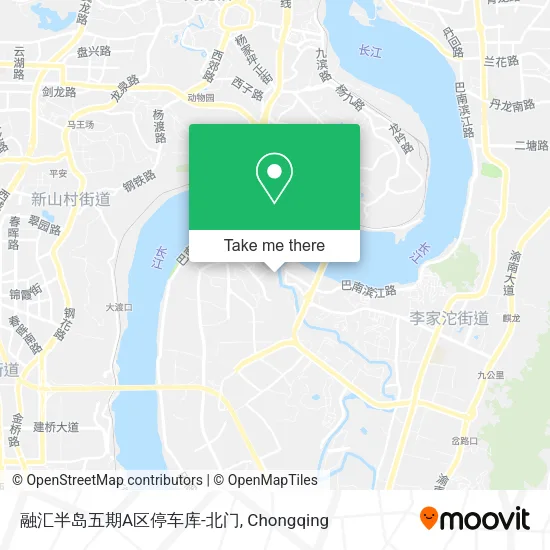 融汇半岛五期A区停车库-北门 map