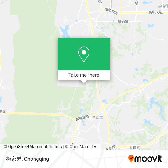 梅家岗 map