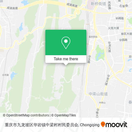 重庆市九龙坡区华岩镇中梁村村民委员会 map