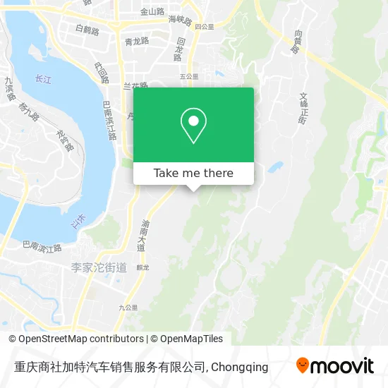 重庆商社加特汽车销售服务有限公司 map