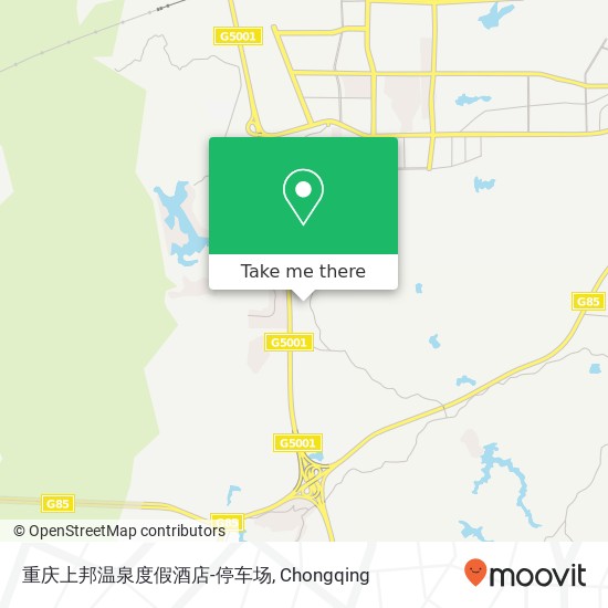 重庆上邦温泉度假酒店-停车场 map