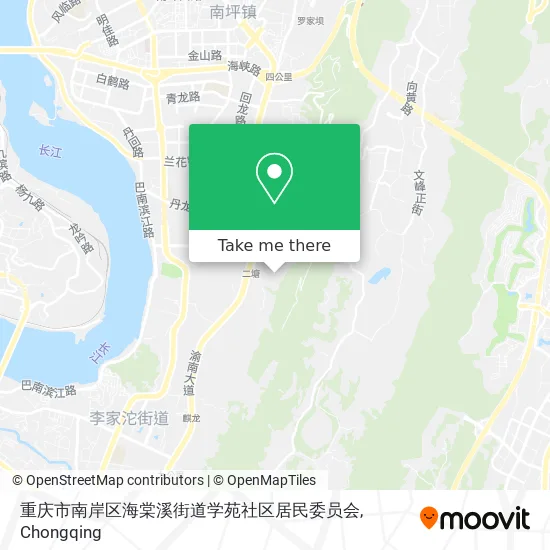 重庆市南岸区海棠溪街道学苑社区居民委员会 map