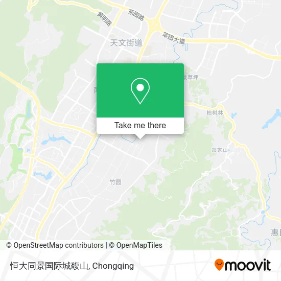 恒大同景国际城馥山 map