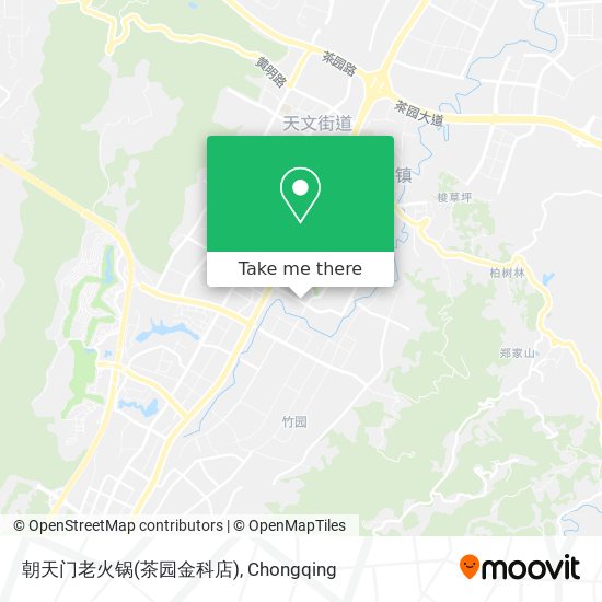 朝天门老火锅(茶园金科店) map