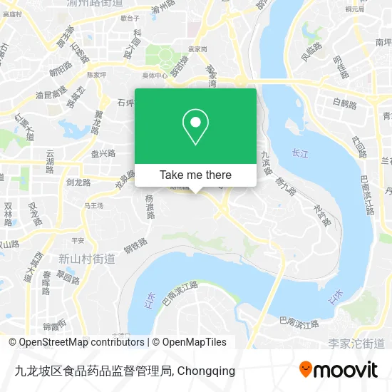 九龙坡区食品药品监督管理局 map