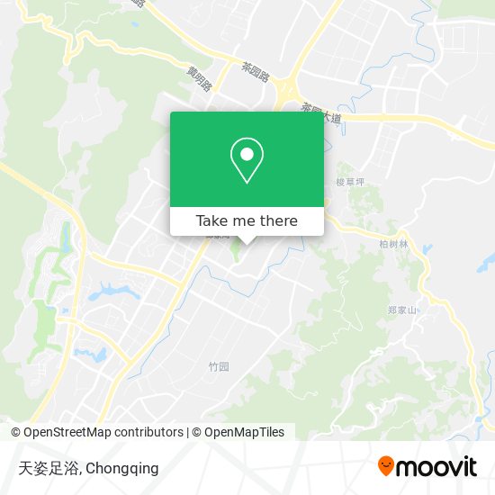 天姿足浴 map