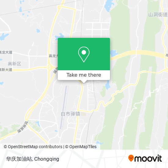 华庆加油站 map