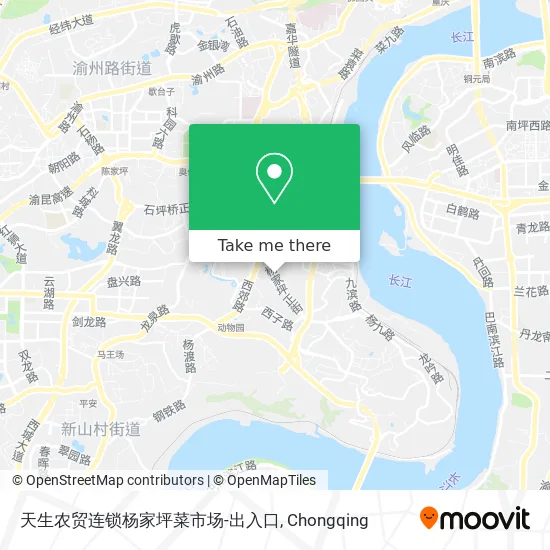 天生农贸连锁杨家坪菜市场-出入口 map