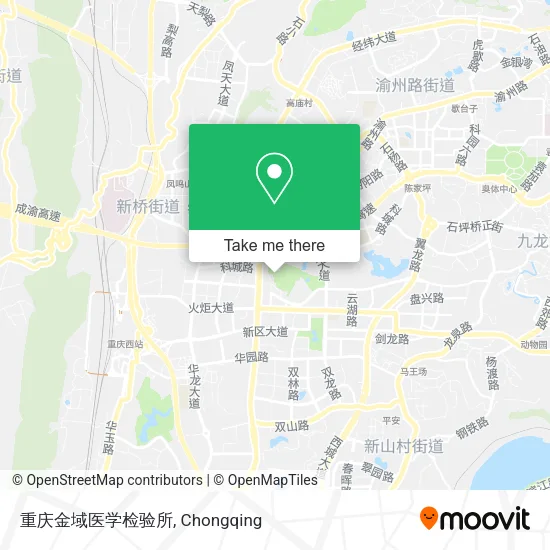 重庆金域医学检验所 map