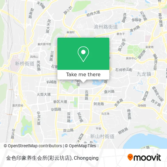 金色印象养生会所(彩云坊店) map