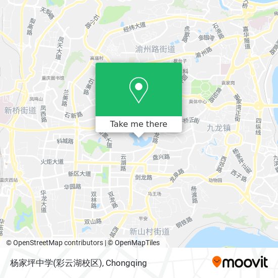 杨家坪中学(彩云湖校区) map