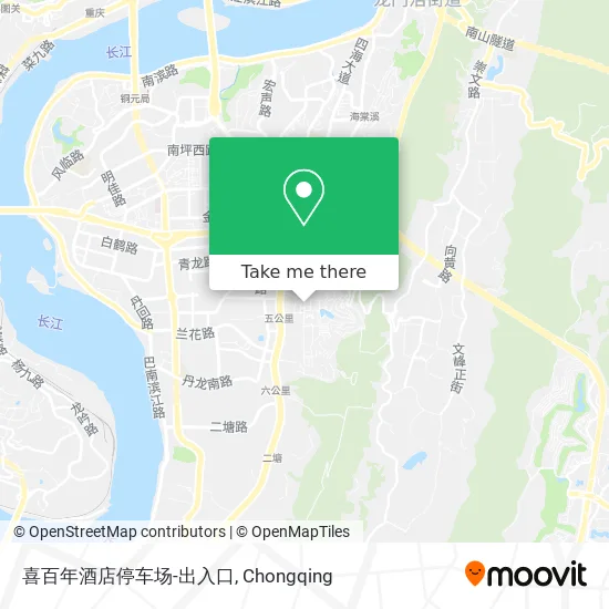 喜百年酒店停车场-出入口 map