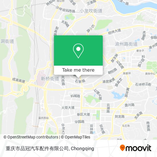 重庆市品冠汽车配件有限公司 map