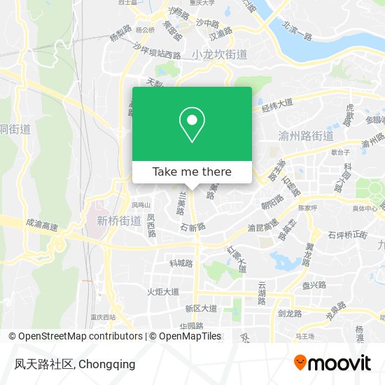 凤天路社区 map