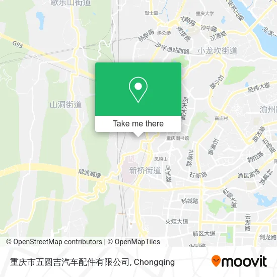 重庆市五圆吉汽车配件有限公司 map