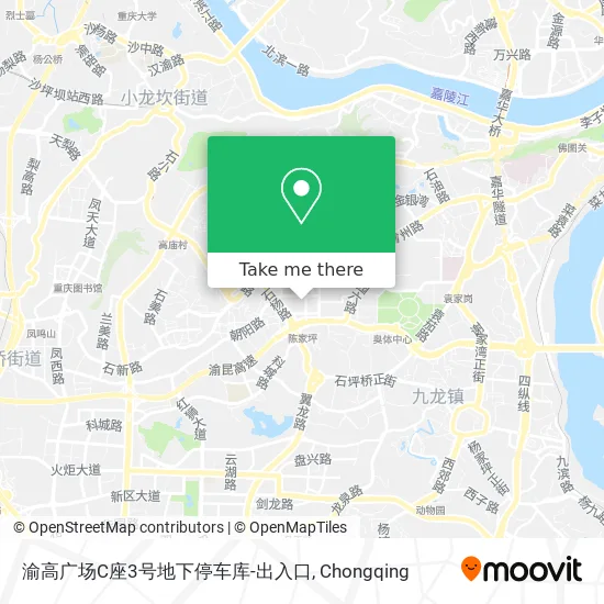 渝高广场C座3号地下停车库-出入口 map