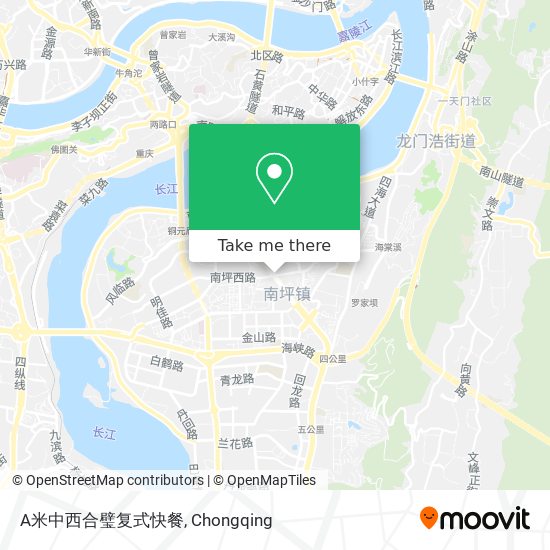 A米中西合璧复式快餐 map