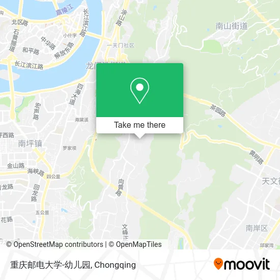 重庆邮电大学-幼儿园 map