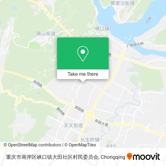 重庆市南岸区峡口镇大田社区村民委员会 map