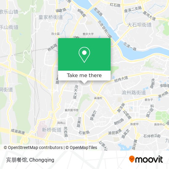 宾朋餐馆 map
