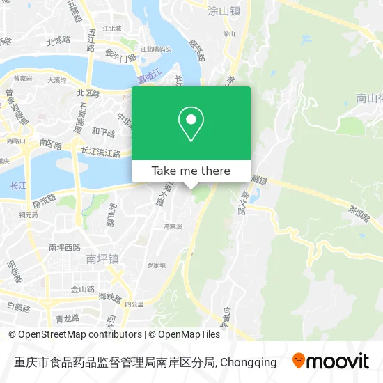重庆市食品药品监督管理局南岸区分局 map