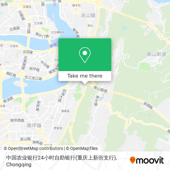 中国农业银行24小时自助银行(重庆上新街支行) map