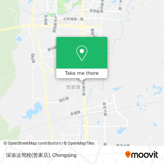 深渝达驾校(曾家店) map