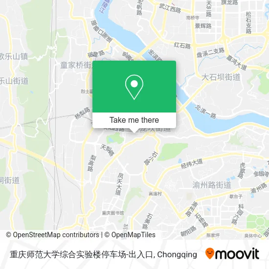 重庆师范大学综合实验楼停车场-出入口 map