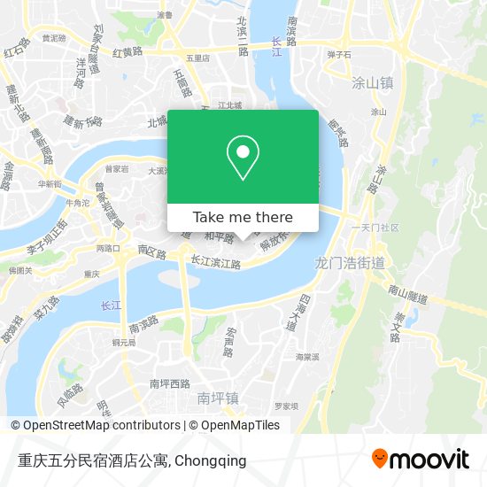重庆五分民宿酒店公寓 map