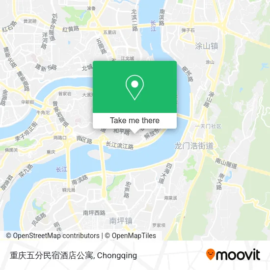 重庆五分民宿酒店公寓 map